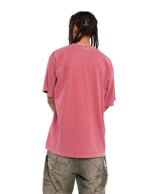 Shaka Wear SHGD Unisex Max Heavyweight Garment-Dyed Tee - Back view