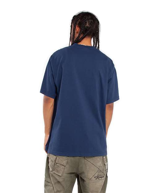 Shaka Wear SHGD Unisex Max Heavyweight Garment-Dyed Tee - Back view