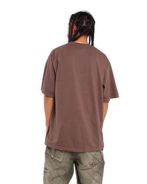 Shaka Wear SHGD Unisex Max Heavyweight Garment-Dyed Tee - Back view