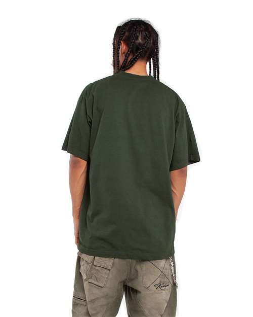 Shaka Wear SHGD Unisex Max Heavyweight Garment-Dyed Tee - Back view