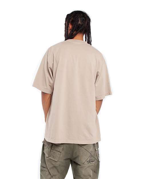 Shaka Wear SHGD Unisex Max Heavyweight Garment-Dyed Tee - Back view