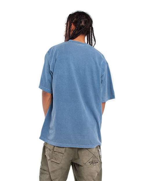 Shaka Wear SHGD Unisex Max Heavyweight Garment-Dyed Tee - Back view