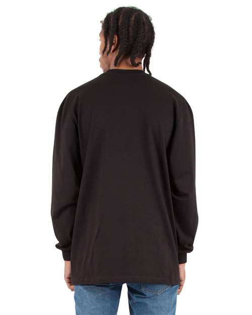 Shaka Wear SHMHLS Unisex Max Heavyweight Long Sleeve Tee - Back view