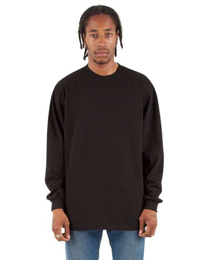 Shaka Wear SHMHLS Unisex Max Heavyweight Long Sleeve Tee - Front view