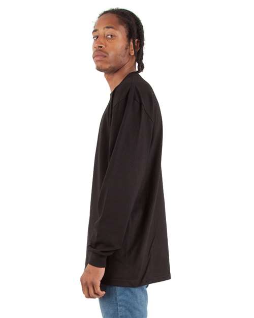 Shaka Wear SHMHLS Unisex Max Heavyweight Long Sleeve Tee - Side view