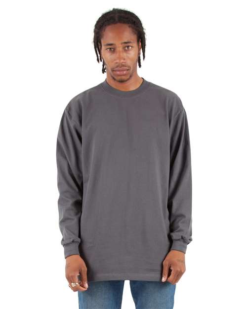 Shaka Wear SHMHLS Unisex Max Heavyweight Long Sleeve Tee - Front view