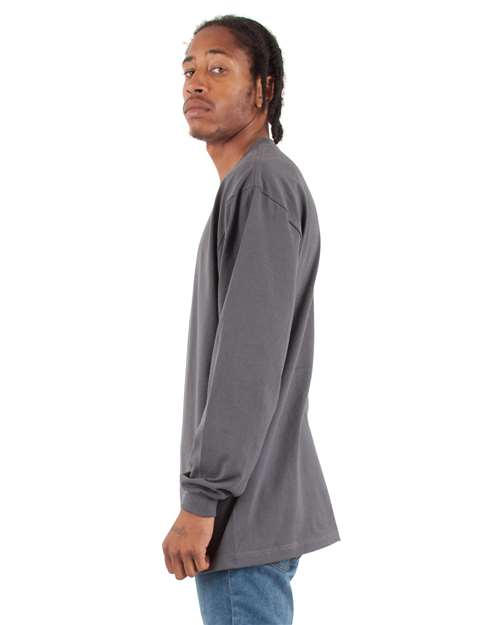 Shaka Wear SHMHLS Unisex Max Heavyweight Long Sleeve Tee - Side view