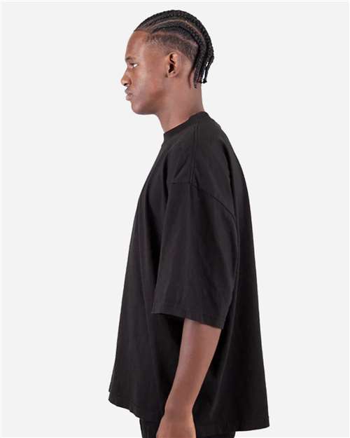 Shaka Wear SHGDD Unisex Max Heavyweight Garment-Dyed Drop Shoulder Tee - Side view