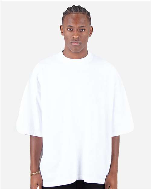 Shaka Wear SHGDD Unisex Max Heavyweight Garment-Dyed Drop Shoulder Tee - Front view