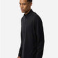Adidas A708 Men's Textured Stripe Quarter-Zip Pullover - Side view