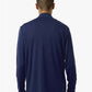 Adidas A708 Men's Textured Stripe Quarter-Zip Pullover - Back view