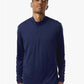 Adidas A708 Men's Textured Stripe Quarter-Zip Pullover - Front view