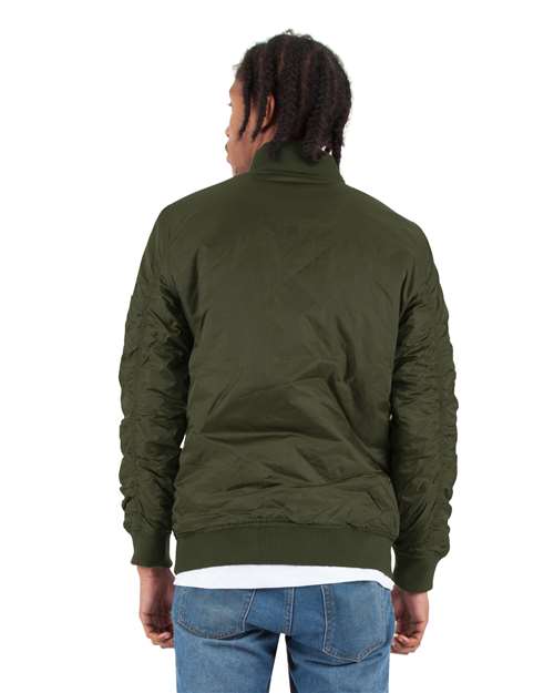 Shaka Wear SHBJ Unisex Bomber Jacket - Back view