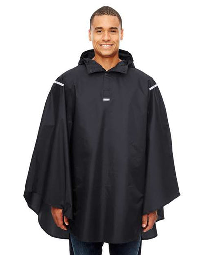 Team 365 TT71 Unisex Zone Protect Packable Poncho - Front view