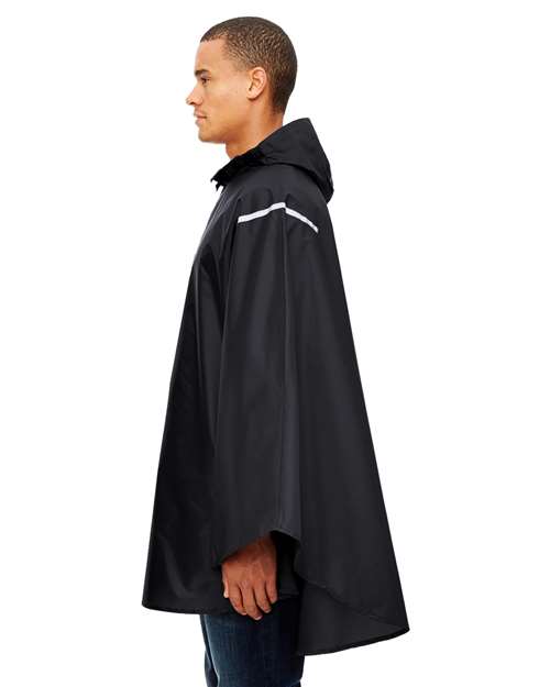 Team 365 TT71 Unisex Zone Protect Packable Poncho - Side view