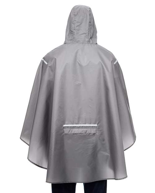 Team 365 TT71 Unisex Zone Protect Packable Poncho - Back view