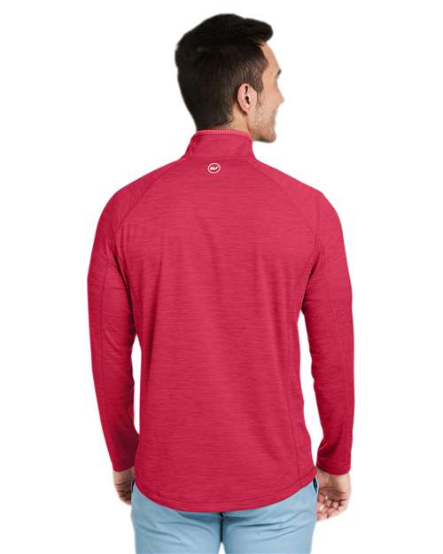 vineyard vines K002709 Men's Sankaty Quarter-Zip Pullover - Back view