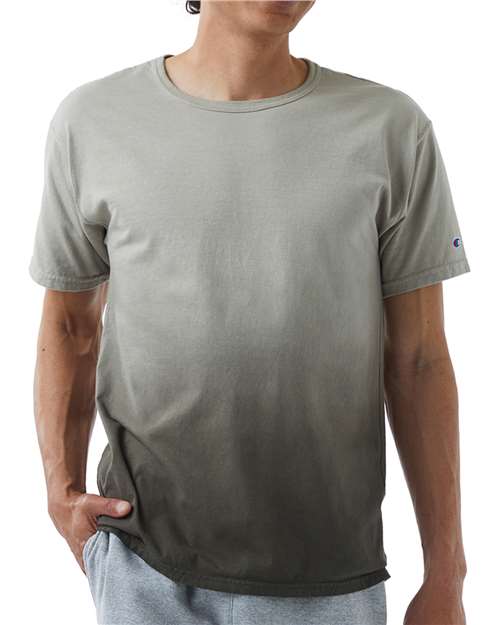 Champion CD100D Unisex Classic Jersey Dip Dye T-Shirt
