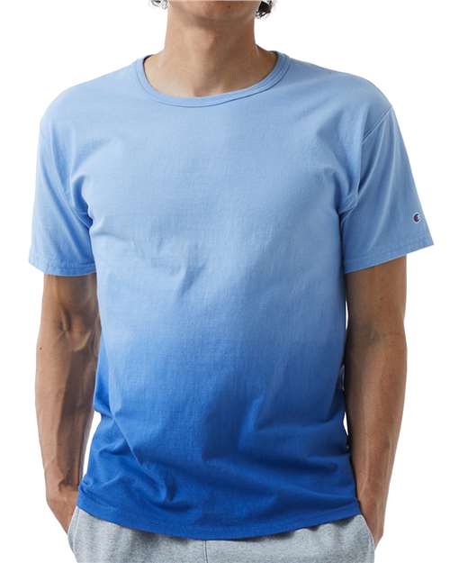 Champion CD100D Unisex Classic Jersey Dip Dye T-Shirt