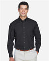 Devon & Jones D620 Men's Crown Collection? Broadcloth Woven Dress Shirt - Front view