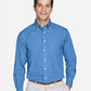 Devon & Jones D620 Men's Crown Collection? Broadcloth Woven Dress Shirt - Front view