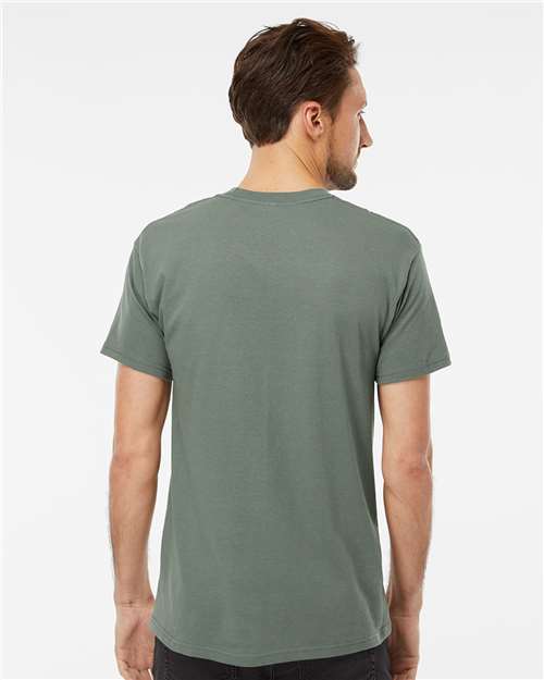 M&O 4800 Men's Gold Soft Touch T-Shirt - Back view