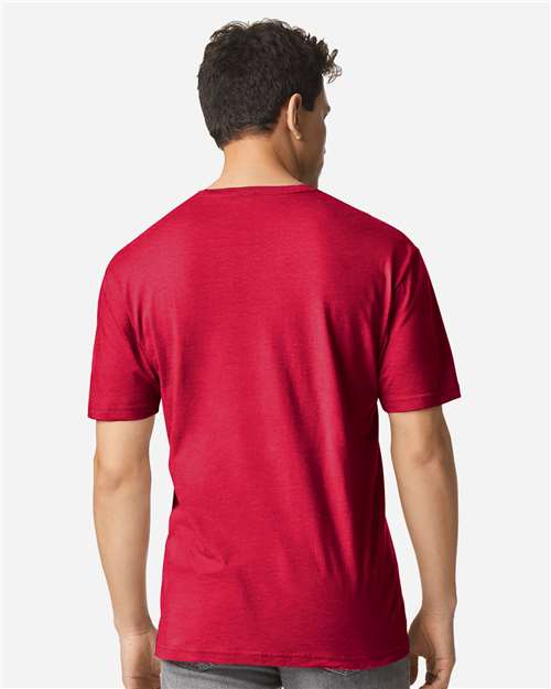 Gildan 3000 Men's Long Sleeve Jersey Baseball Tee - Back view