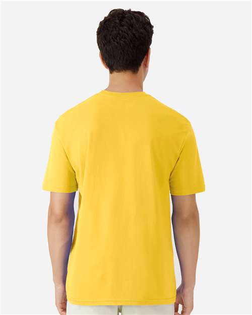 Gildan 3000 Men's Long Sleeve Jersey Baseball Tee - Back view