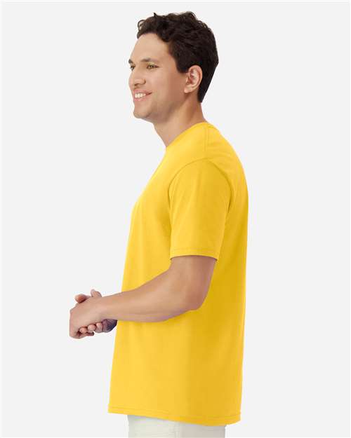 Gildan 3000 Men's Long Sleeve Jersey Baseball Tee - Side view