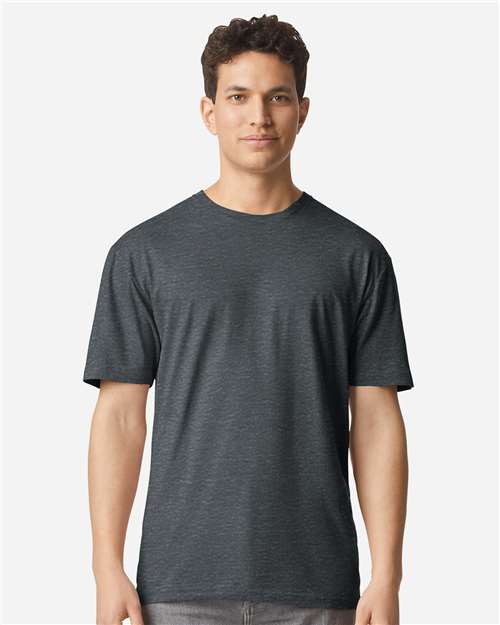 Gildan 3000 Men's Long Sleeve Jersey Baseball Tee - Front view
