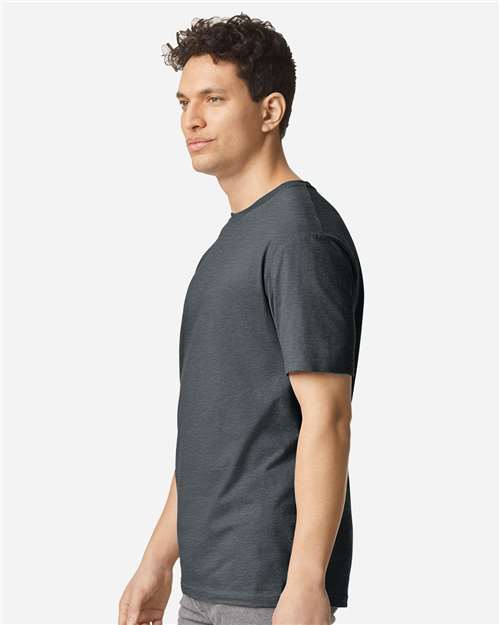 Gildan 3000 Men's Long Sleeve Jersey Baseball Tee - Side view