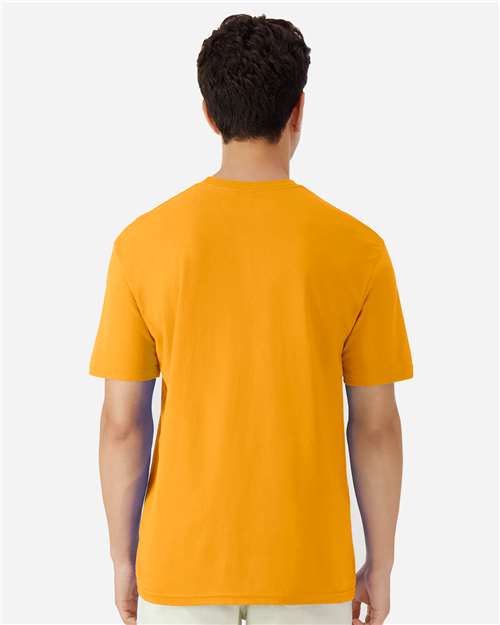 Gildan 3000 Men's Long Sleeve Jersey Baseball Tee - Back view