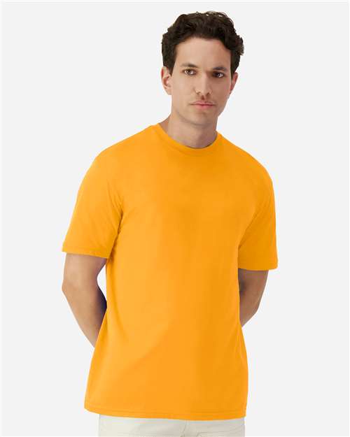 Gildan 3000 Men's Long Sleeve Jersey Baseball Tee - Front view