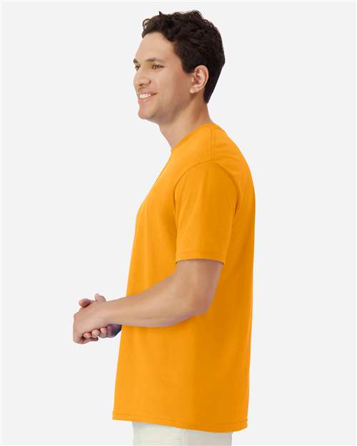 Gildan 3000 Men's Long Sleeve Jersey Baseball Tee - Side view