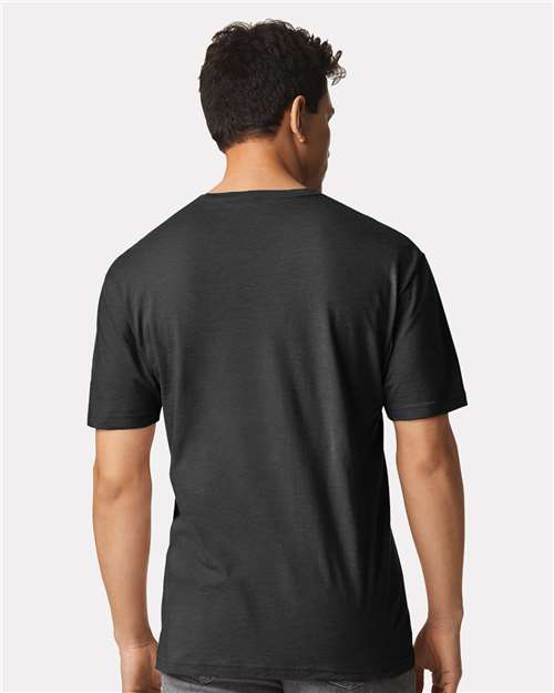 Gildan 3000 Men's Long Sleeve Jersey Baseball Tee - Back view