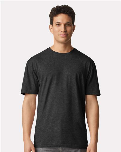 Gildan 3000 Men's Long Sleeve Jersey Baseball Tee - Front view