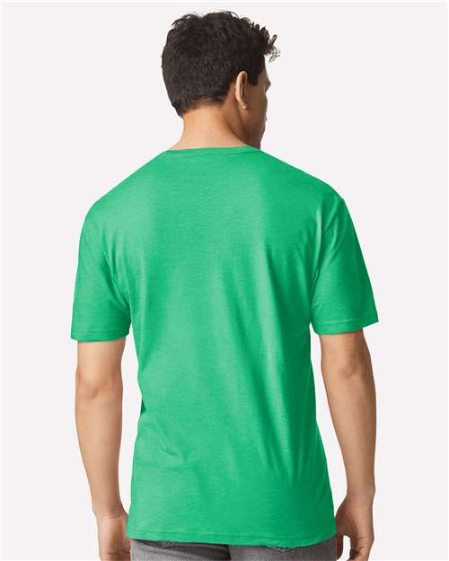 Gildan 3000 Men's Long Sleeve Jersey Baseball Tee - Back view