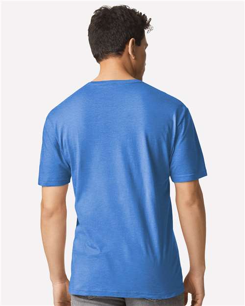 Gildan 3000 Men's Long Sleeve Jersey Baseball Tee - Back view