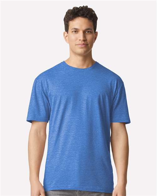 Gildan 3000 Men's Long Sleeve Jersey Baseball Tee - Front view