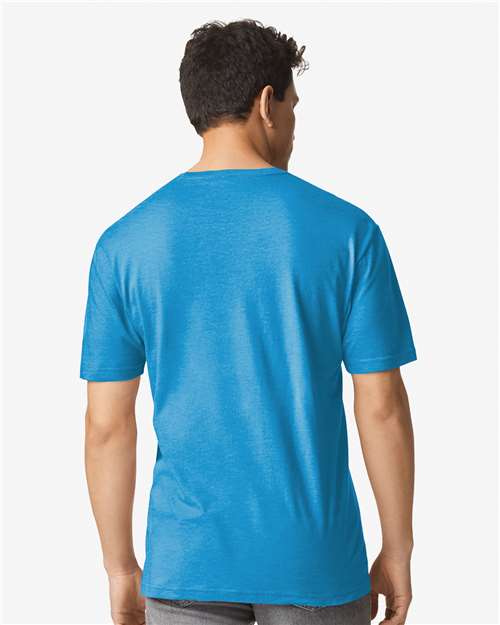 Gildan 3000 Men's Long Sleeve Jersey Baseball Tee - Back view