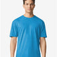 Gildan 3000 Men's Long Sleeve Jersey Baseball Tee - Front view