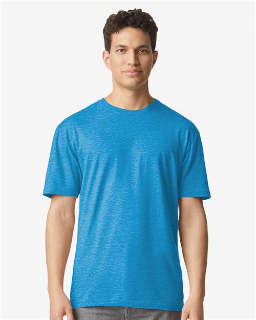Gildan 3000 Men's Long Sleeve Jersey Baseball Tee - Front view