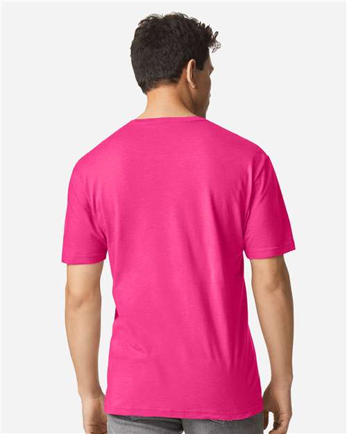 Gildan 3000 Men's Long Sleeve Jersey Baseball Tee - Back view