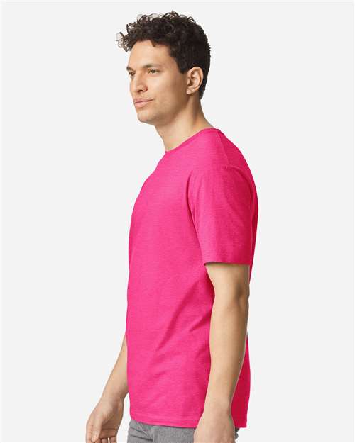 Gildan 3000 Men's Long Sleeve Jersey Baseball Tee - Side view