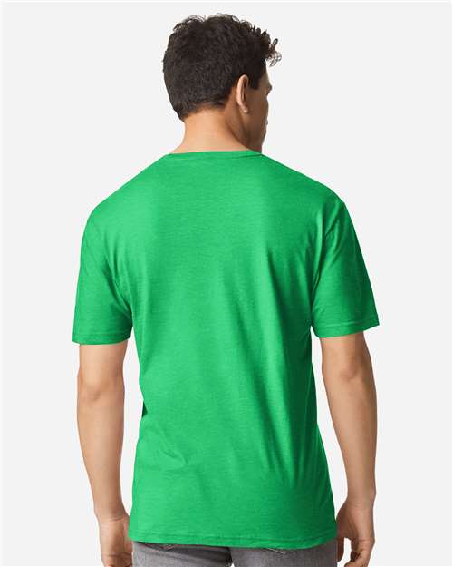 Gildan 3000 Men's Long Sleeve Jersey Baseball Tee - Back view