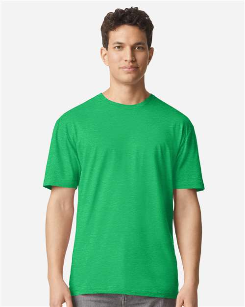 Gildan 3000 Men's Long Sleeve Jersey Baseball Tee - Front view