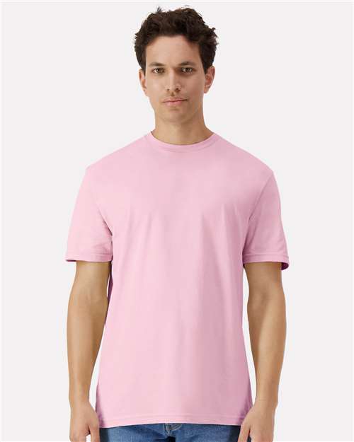 Gildan 3000 Men's Long Sleeve Jersey Baseball Tee - Front view