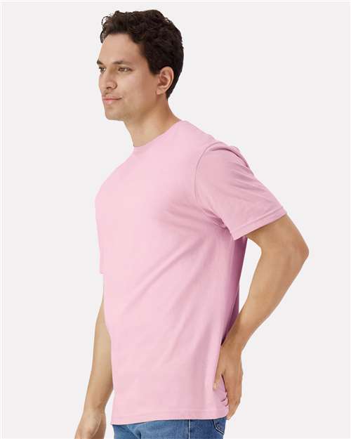Gildan 3000 Men's Long Sleeve Jersey Baseball Tee - Side view