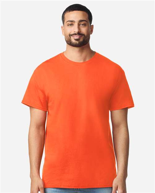 Gildan 3000 Men's Long Sleeve Jersey Baseball Tee - Front view