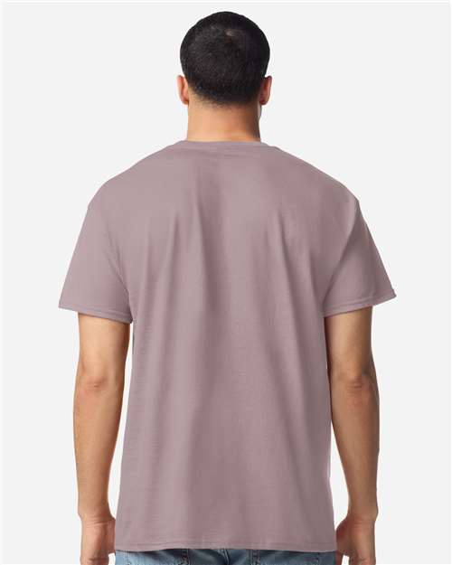 Gildan 3000 Men's Long Sleeve Jersey Baseball Tee - Back view